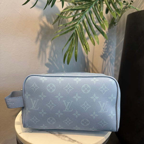 Lv Toiletry Pouch Taigarama Blue