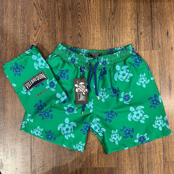 Villebrequin Swim Shorts Green/Blue