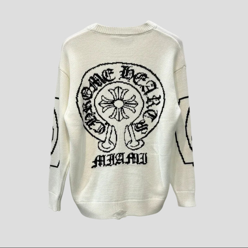 Chrome Hearts White Knitwear – dripmode.gr