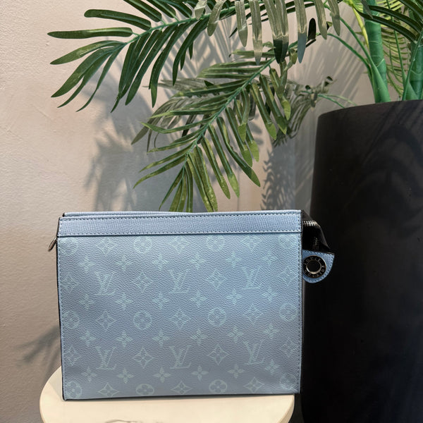 Lv Toiletry Pouch Taigarama Blue