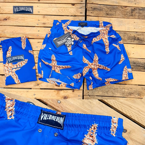 Villebrequin Swim Shorts Blue Starfish