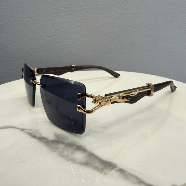 Cartier Panthere Black/Gold Sunglasses
