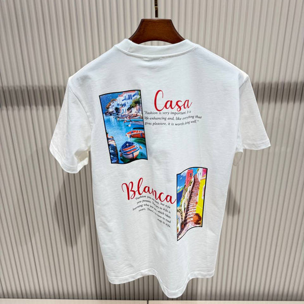 Casablanca White T-shirt SKU-100