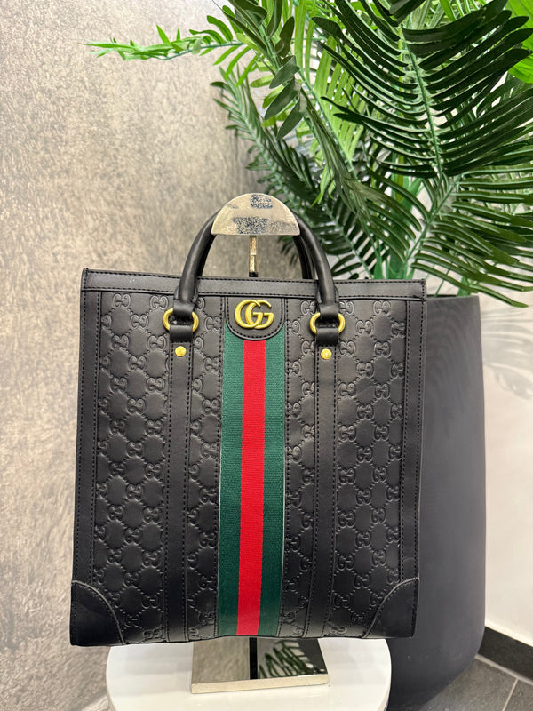 GG Supreme Tote Bag Black