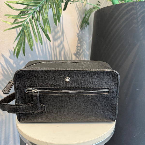 Mont Blanc Black Toiletry Bag Black