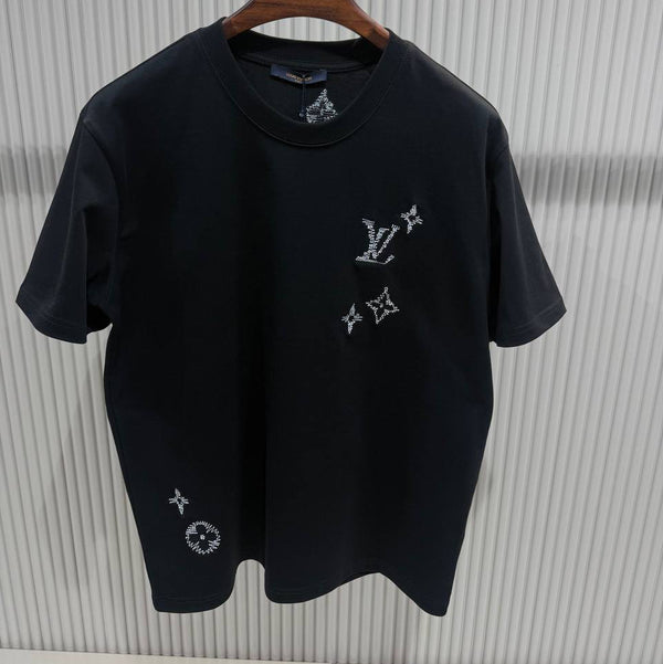 Lv Black/White T-shirt Sku-10