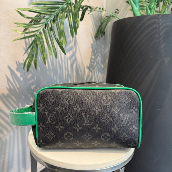Lv Toiletry Pouch Monogram Eclipse Green