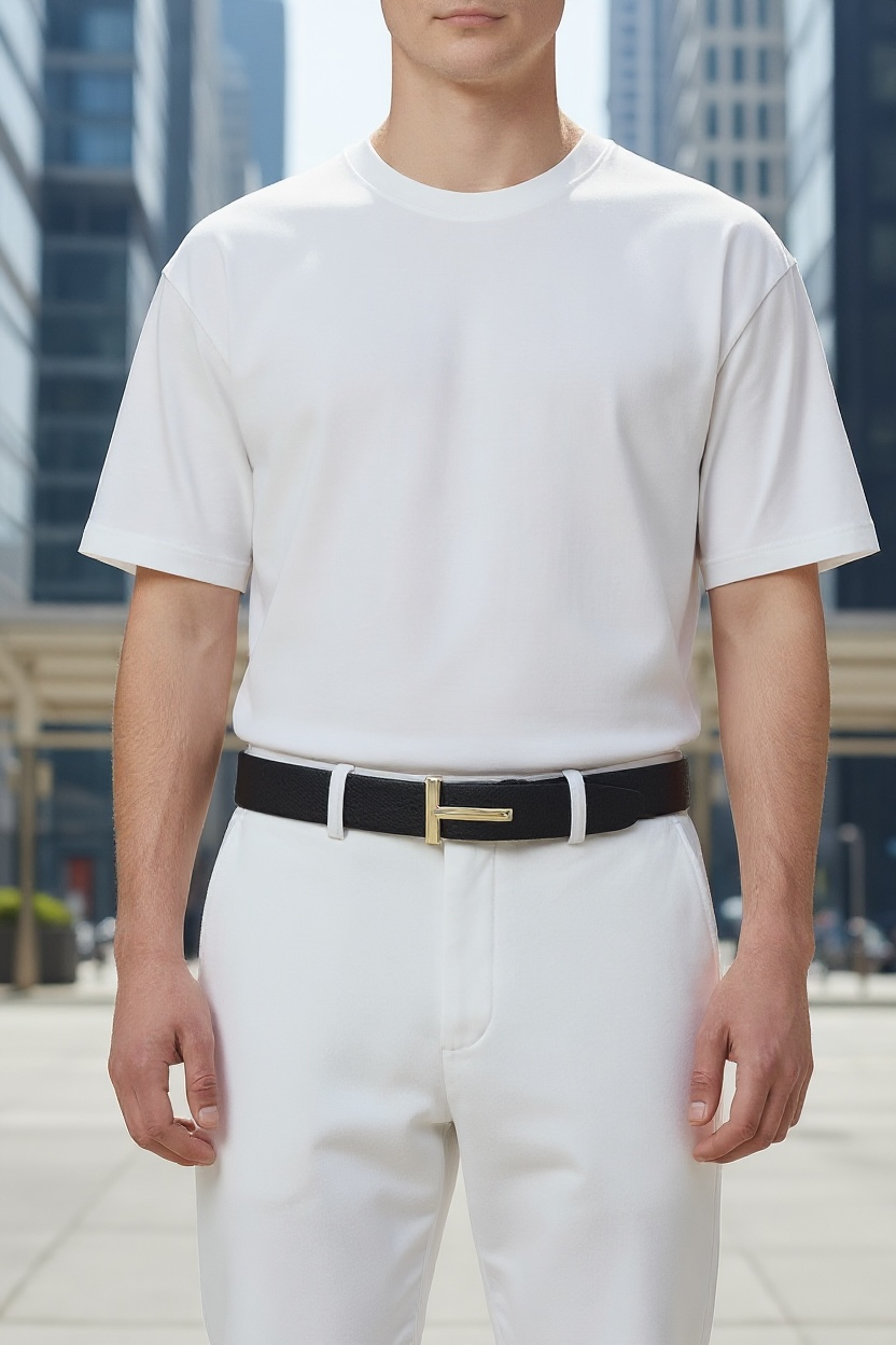 Tom Ford T Icon Black/Gold Belt – dripmode.gr