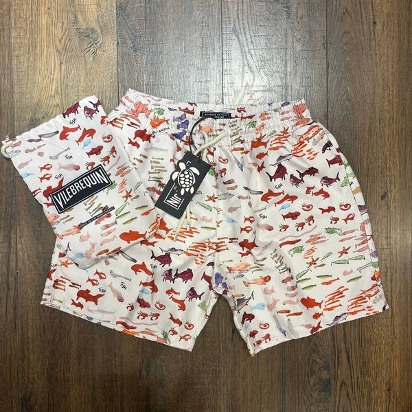 Villebrequin Swim Shorts Cream/Multicolour